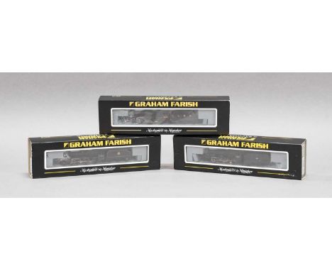 Graham Farish N Gauge Locomotives 372125 Black 5 LMS 5305, 372151 Class 8F BR 48045 and 372126 Class 5 BR 44896 (all E boxes 