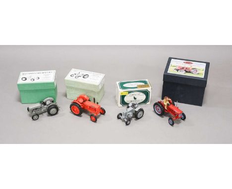 Brian Norman Farm Miniatures Two 1:32 Scale Tractors Ferguson TE20 and Nuffield Universal; Britains David Brown 900 tractor a