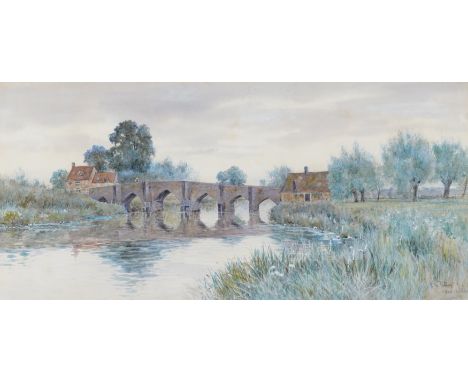 ROBERT WINCHESTER FRASER (BRITISH, 18481906) (2)New-Bridge
signed, dated and titled 'R W Fraser 91' (lower right)
watercolour