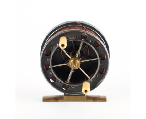 AN ALLCOCK ARIEL FISHING REEL (2)Marked ‘Army and Navy CSL’, virtually unused, 3”; together with an empty Hardy Bros ‘Perfect