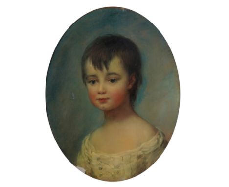 ENGLISH SCHOOL, EARLY 19TH CENTURYPortrait of a child
oil on canvas
44.5 x 34.5cm, oval

Provenance
Private collection, UK