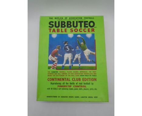 A boxed Subbuteo Table Soccer, Continental Club Edition set