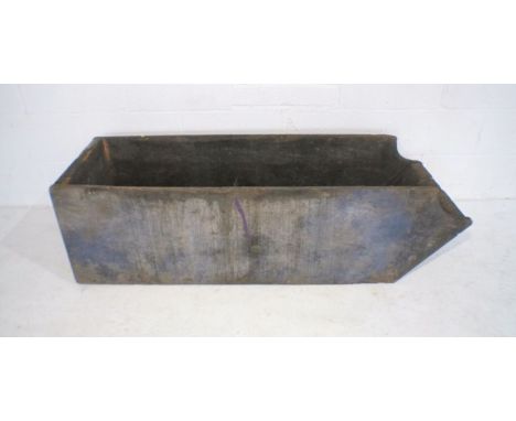 An elm apple pulp tray/cider trough, length 139cm.