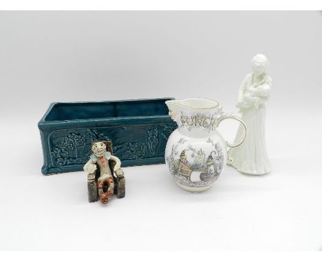 A small quantity of ceramics including a Coalport 'Punch' jug, a Royal Worcester figure - 'Sweet Dreams', a Will Young figure