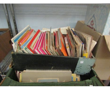 Two boxes, good quantity of vintage mainly Ordnance Survey folding maps