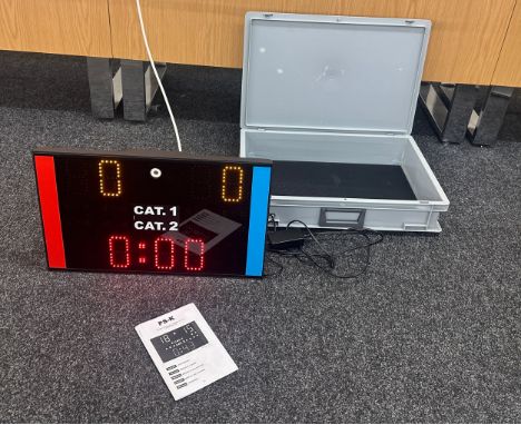 PS-K Portable Scoreboard- Karate model No Art.162-2012 PS-K with flight case - in working order 