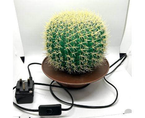 Vintage cactus, multicoloured lamp, working order 