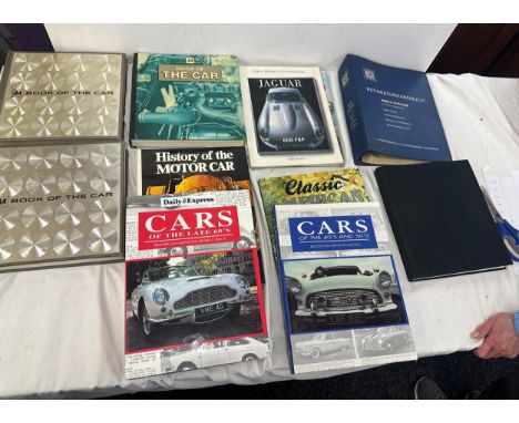 Selection of vintage books includes AA, Jaguar, nsu repair manual etc 