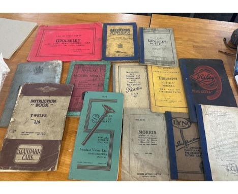 Selection of vintage books to include Wolseley, Riley car books etc 