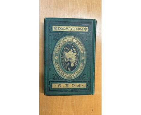 Vintage Poes poetical works book, the poetical works of edgar allan poe first edition, edited by w.m.rossetti. 