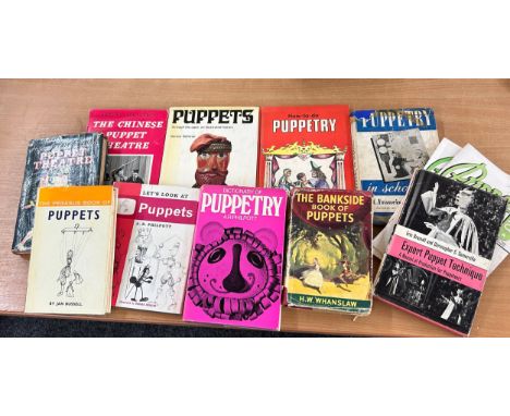 Selection vintage puppet books to include Chinese puppet theatre, expert puppet technique etc 