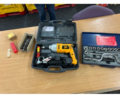 Cased JCB drill model ac230v, untested 