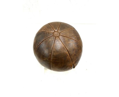 Vintage leather medicine ball 