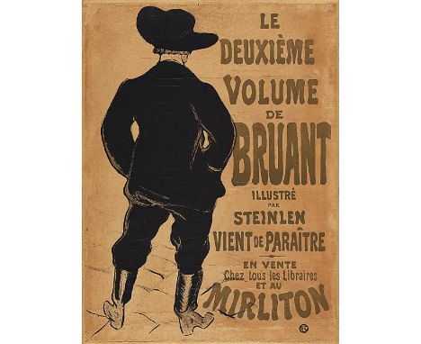  HENRY DE TOULOUSE-LAUTREC 1864-1901 Le deuxième volume de Bruant 1893 Imp. Chaix, Paris. Litografia a colori. Buone condizio
