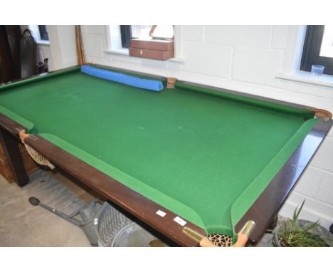 A traditional slate bed snooker table , and accessories, approx. 228 x 120cm