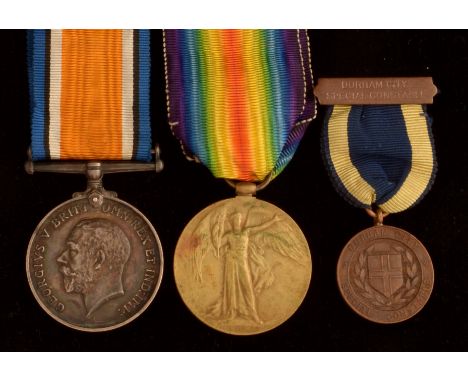 A pair of First World War medals, awarded to 5063 Private A.T. Picton, Royal Highlanders Regiment, comprising: War and Victor