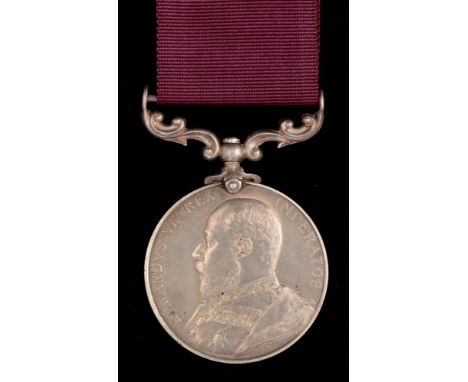 Edward VII Army Long Service and Good Conduct medal, awarded to 2035 Colour Sergeant R. Henderson, Duke of Cornwall's Light I