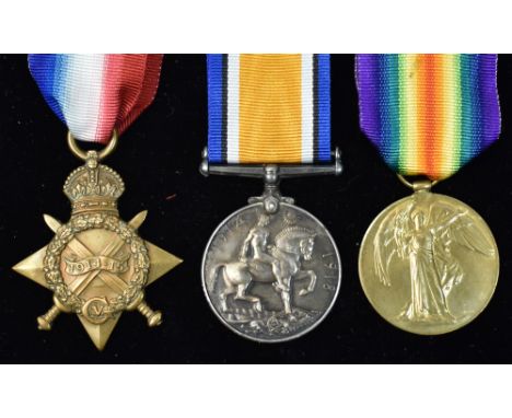 A Group of three First World War medals, awarded to Burgher J.C. Lindeque, Potchefstroom Kommando, comprising: 1914-15 star, 