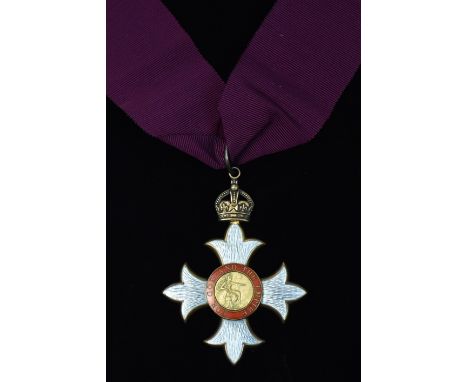 Order of the British Empire, Commander Civil neck badge, 1st type unnamed as issued, with central Britannia within motto and 