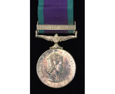 Queen Elizabeth II General Service medal, awarded to 24145595 Private B.G. Foster, Royal Army Ordnance Corps, with Northern I
