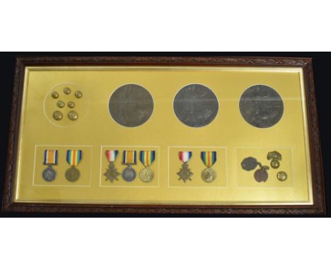 First World War brother's medals and Memorial Plaques, awarded to: 2599 Lance Corporal Philip Murphy, Nott's, Derby and Linco