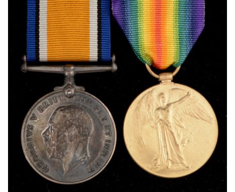 First World War General Service medals, awarded to 82885 Private James Henry Dunning, Durham Light Infantry, comprising: War 