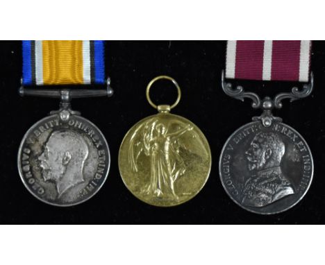 First World War Army Meritorious Service group, awarded to SS-17191 Corporal Robertus Leigh Leather, Army Service Corps, comp