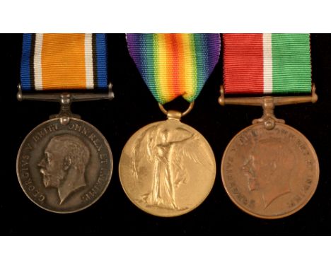Three First World War medals, awarded to Lieutenant Robert J. Irvine, Royal Naval Reserves, comprising, War medal, Victory me