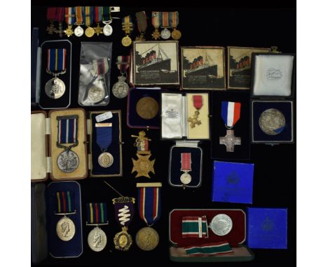 A group lot of various medals, to include: First World War miniatures and VC group; Duke of Connaught medals; Lusitania medal
