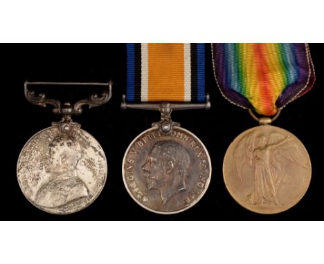 Distinguished Conduct Medal group, awarded to 10631 Private J. Robinson, 15th Battalion (Durham) Army Cyclist Corps, comprisi