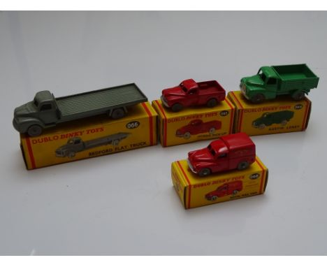 DINKY:  A group of DUBLO DINKY models to include Austin lorry - as lotted - VG in G/VG boxes (4)