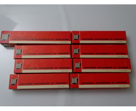 HO GAUGE MODEL RAILWAYS:  A quantity of French Outline coaches by JOUEF - G/VG in G boxes (8)