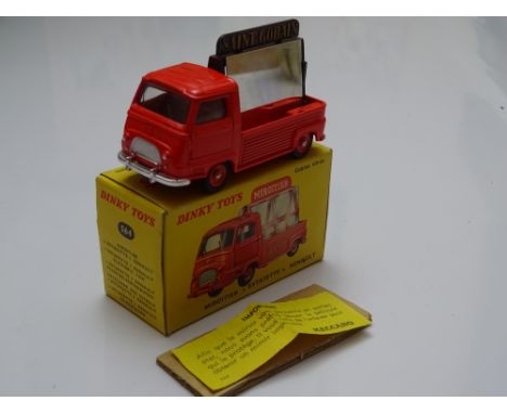DINKY: A French DINKY 564 Miroitier 'Estafette' Renault (Glaziers van) - complete with mirror, instructions and packing piece