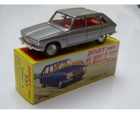 DINKY: A French DINKY 537 Renault 16 in grey with red interior - VG in G/VG box