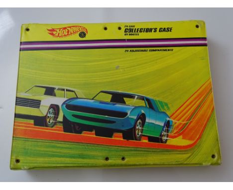 GENERAL DIECAST: A HOT WHEELS REDLINE 24 car Collectors' Case - missing interior dividers - G