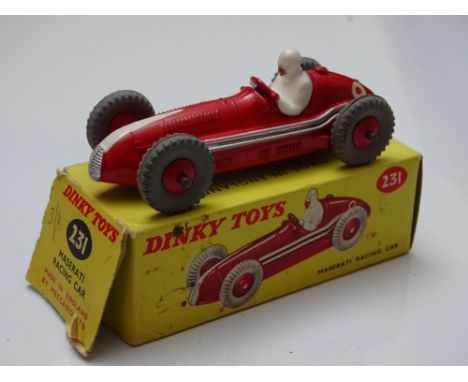 DINKY: A 231 Maserati racing car - G in F/G box (one flap torn)