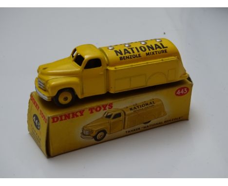 DINKY: A 443 National Benzole tanker lorry - G in F/G box (one flap missing)