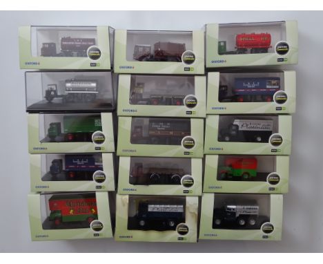 GENERAL DIECAST: A quantity of 1:76 scale diecast commercial lorries by OXFORD DIECAST - appear unused - VG/E in G/VG boxes (