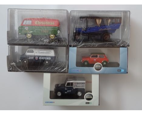 GENERAL DIECAST: A small group of 1:43 scale diecast vehicles by OXFORD DIECAST, mostly promotional issues - VG/E in VG boxes