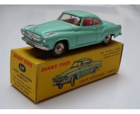 DINKY: A French DINKY 549 Coupé Borgward 'Isabella' in turquoise - G/VG in G box