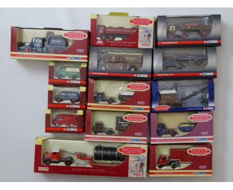 GENERAL DIECAST: A group of 1:76 scale diecast vehicles by CORGI TRACKSIDE - VG/E in G/VG boxes (14)
