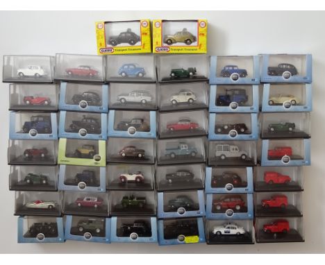 GENERAL DIECAST: A large quantity of 1:76 scale cars by OXFORD DIECAST, HORNBY SKALE AUTOS and CLASSIX - VG/E in G/VG boxes (