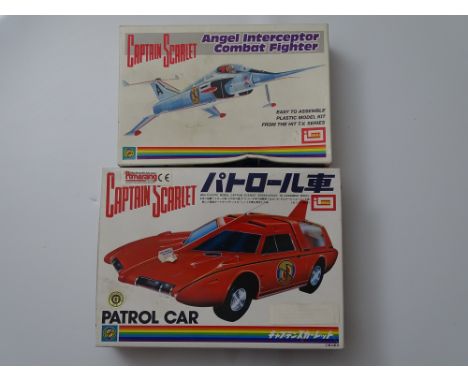 VINTAGE TOYS: IMAI: CAPTAIN SCARLET: A pair of plastic model kits comprising: ANGEL INTERCEPTOR COMBAT FIGHTER and PATROL CAR