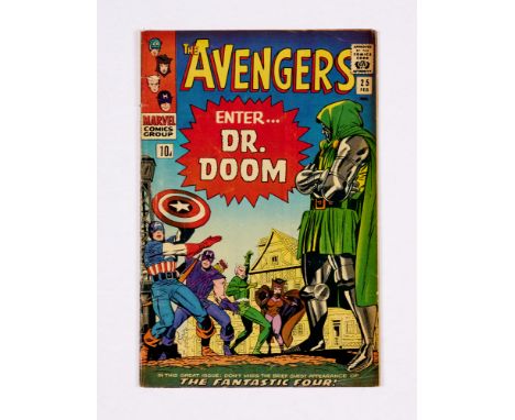 Avengers 25 (1966). Tanned interior covers, cream/light tan pages [vg]. No Reserve