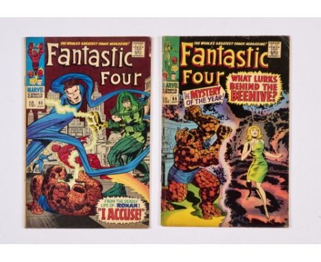 Fantastic Four (1967) 65, 66. Tanned interior cover margins, light tan pages [vg/vg-] (2). No Reserve