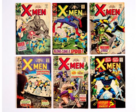 X-Men (1967) 34-39. Tanned interior cover margins, light tan pages. All [vg] (6). No Reserve