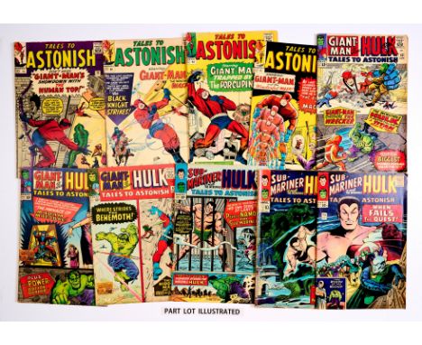 Tales To Astonish (1964-65) 51-53, 56, 63, 66, 67, 69-74. Tanned interior cover margins, light tan pages [vg/fn-] (13). No Re