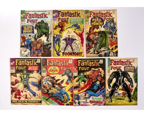 Fantastic Four (1967) 58-64. Tanned interior cover margins, cream/light tan pages [vg-/fn-] (7). No Reserve