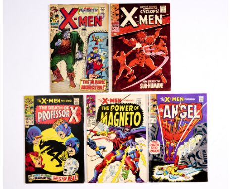 X-Men (1968) 40-44. # 40-42 with tanned interior cover margins, light tan pages [vg/vg/vg-], # 43, 44 [vg/vg+] (5). No Reserv