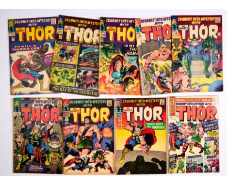 Journey Into Mystery (1965-66) 118-125. With Annual 1 (1965). Tanned interior covers, light tan pages. # 123 [gd], balance [v